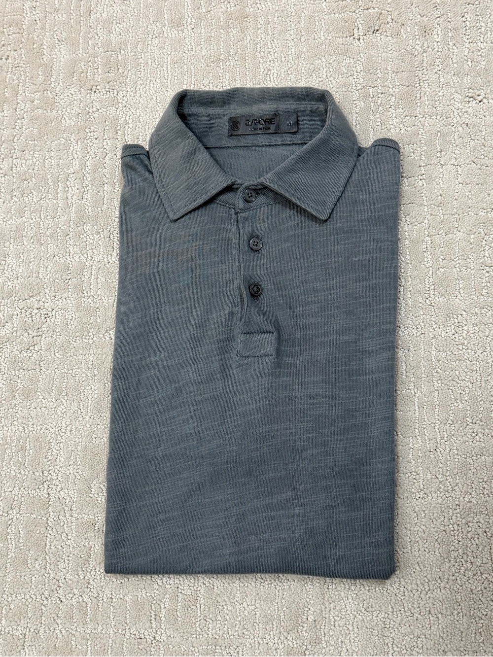G/FORE Men's 100% Cotton Slate Polo Shirt